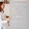 Refrigerator sticker display board, magnetic sticker message board, transparent acrylic entrance iron door, magnetic attachment, weekly schedule, memo, erasable details Picture